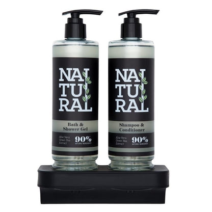 Hotel Complimentary 90% Natural Range Double Magnetic Wall Bracket for 400ml cu227