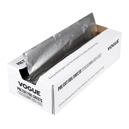 Vogue Aluminium Foil Sheets 270x300mm (500 Pack) cu259