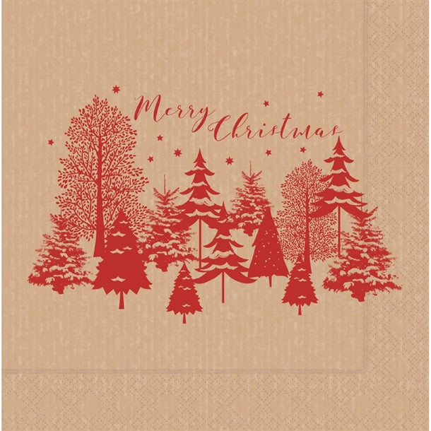 Swantex Calgary Kraft Lunch Napkins 330x330mm (1000 pack) cu272