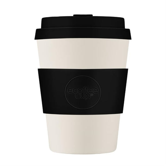 ecoffee cup Reusable Coffee Cup Black Nature Black/White 12oz cu491