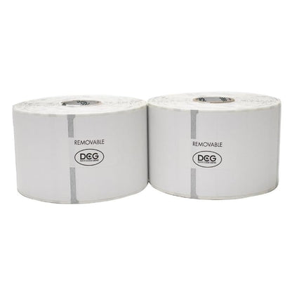 DateCodeGenie Removable Labels 2x2" Plain (2x750 Rolls) cu585