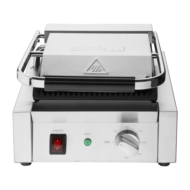 Buffalo Bistro Ribbed Contact Grill cu600