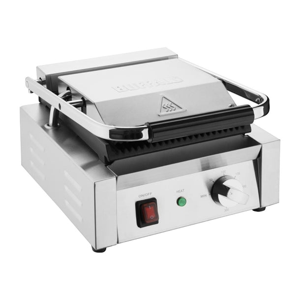Buffalo Bistro Ribbed Contact Grill cu600