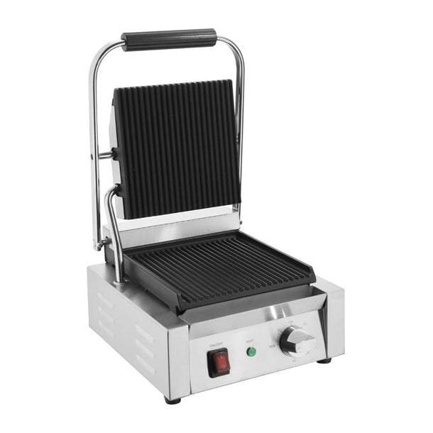 Buffalo Bistro Ribbed Contact Grill cu600