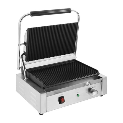 Buffalo Bistro Large Ribbed Contact Grill cu602