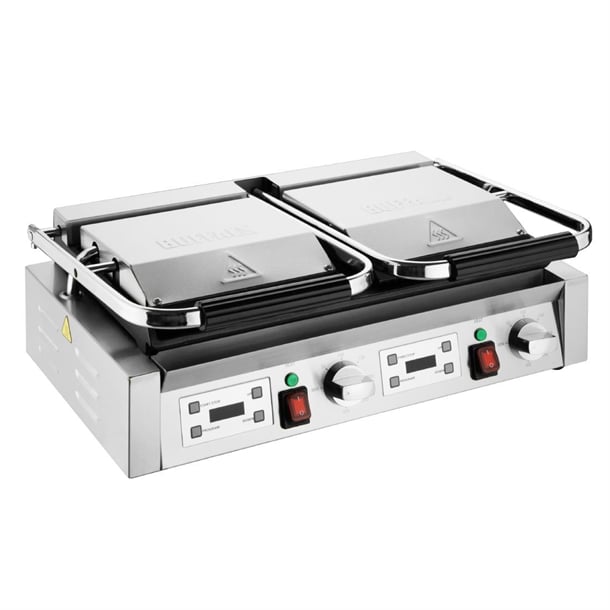 Buffalo Extra Large Contact Grill Double Flat Plate cu610