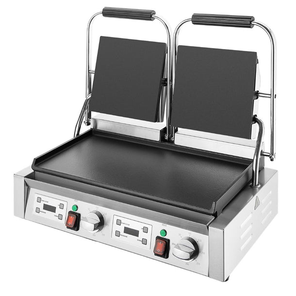 Buffalo Extra Large Contact Grill Double Flat Plate cu610