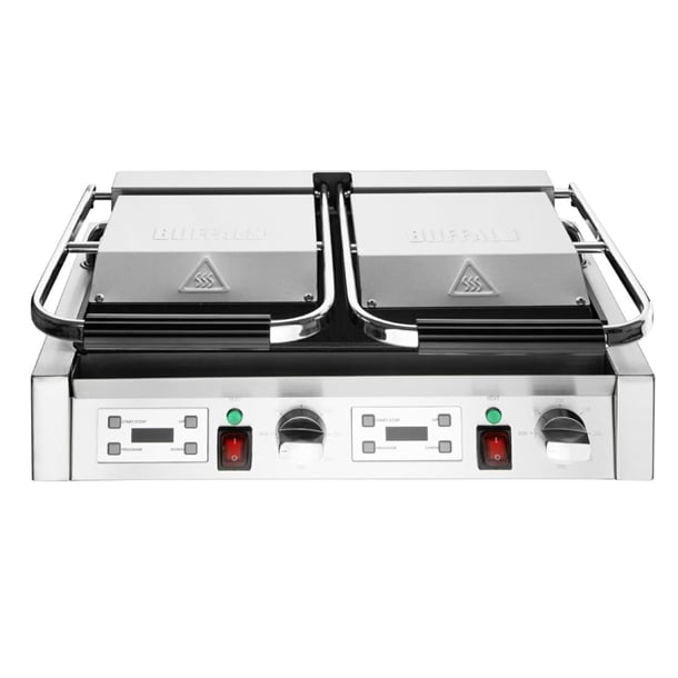Buffalo Double Contact Grill Ribbed Plates cu611