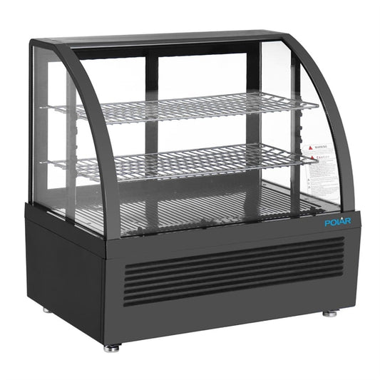 Polar C-Series Countertop Display Fridge Black 100Ltr cu636