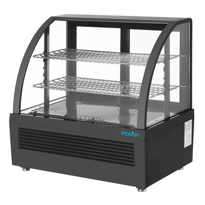 Polar C-Series Countertop Display Fridge Black 100Ltr cu636