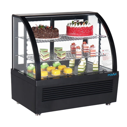 Polar C-Series Countertop Display Fridge Black 100Ltr cu636