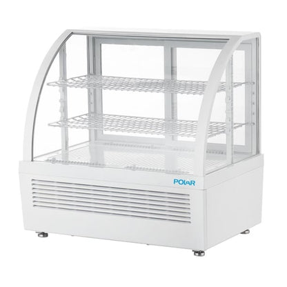 Polar C-Series Countertop Display Fridge White 100Ltr cu637