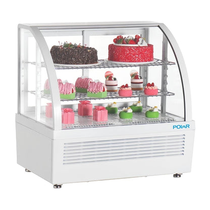 Polar C-Series Countertop Display Fridge White 100Ltr cu637