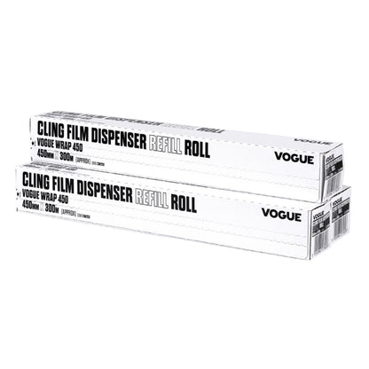 Vogue Cling Film 300m fits Wrap450 Dispenser (3 Pack) cw203