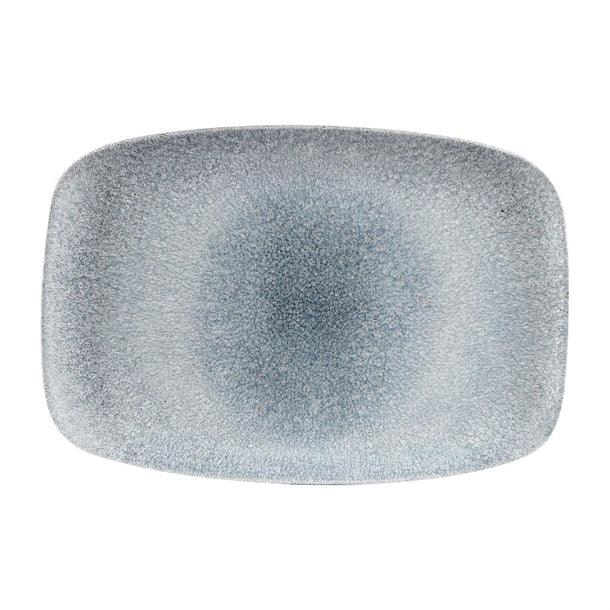 Churchill Studio Prints Raku Rectangular Plates Topaz Blue 245 x 355mm (6 Pack) cw560