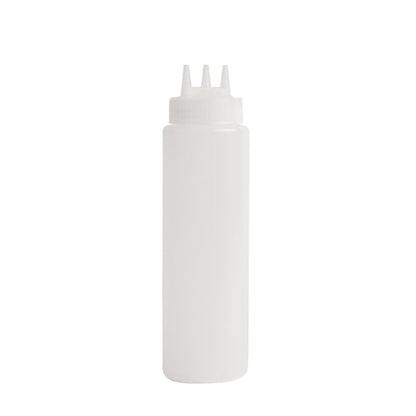 Vogue Clear 3 Nozzle Squeeze Bottle 24oz cw725
