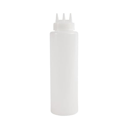 Vogue Clear 3 Nozzle Squeeze Bottle 36oz cw726