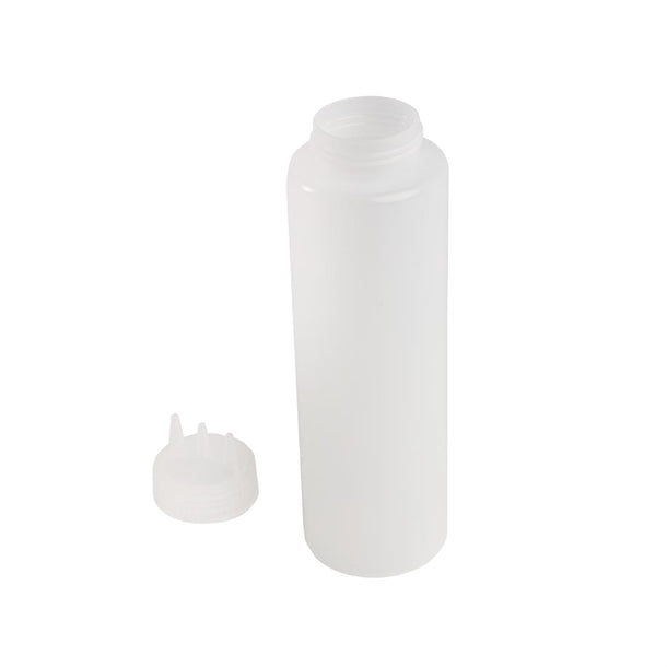 Vogue Clear 3 Nozzle Squeeze Bottle 36oz cw726