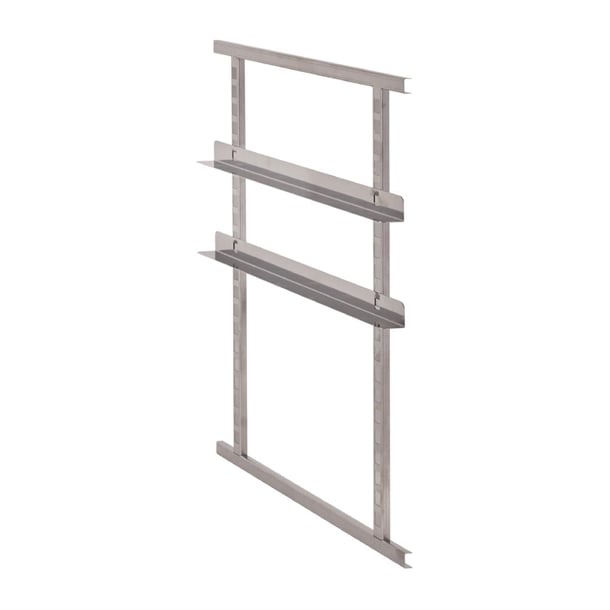 Cambro 4 Stainless Steel Rails & 2 Frames for Front Loading Carrier cw808