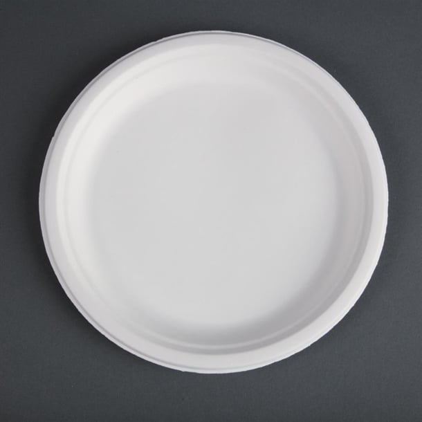 Fiesta Compostable Bagasse Plates Round 260mm (50 Pack) cw904