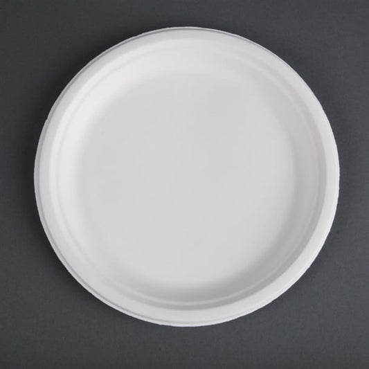 Fiesta Compostable Bagasse Plates Round 260mm (50 Pack) cw904
