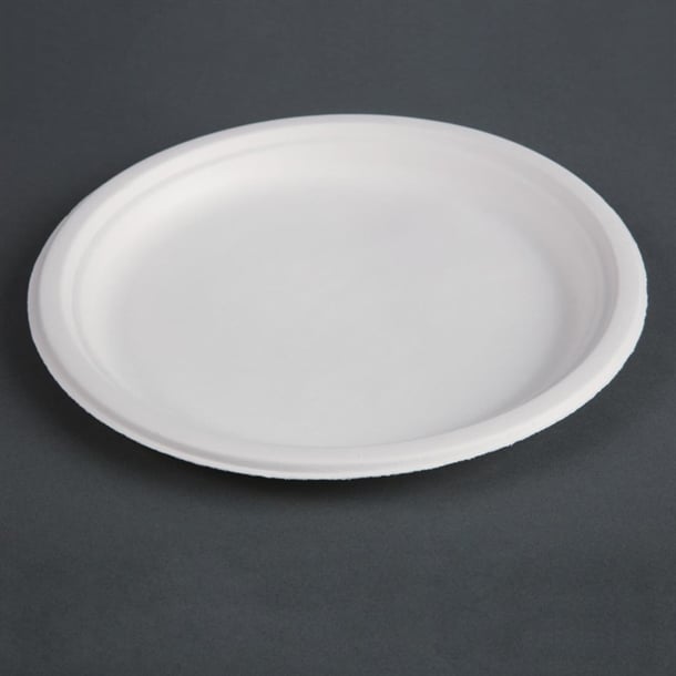 Fiesta Compostable Bagasse Plates Round 260mm (50 Pack) cw904