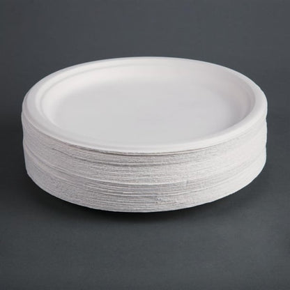 Fiesta Compostable Bagasse Plates Round 260mm (50 Pack) cw904