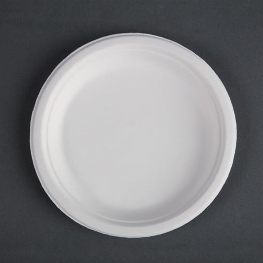 Fiesta Compostable Bagasse Plates Round 179mm (50 Pack) cw905