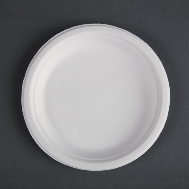 Fiesta Compostable Bagasse Plates Round 179mm (50 Pack) cw905