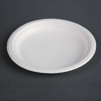 Fiesta Compostable Bagasse Plates Round 179mm (50 Pack) cw905