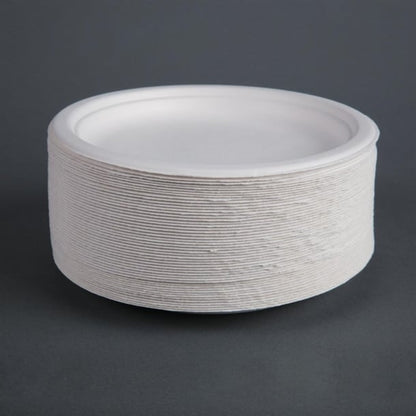 Fiesta Compostable Bagasse Plates Round 179mm (50 Pack) cw905