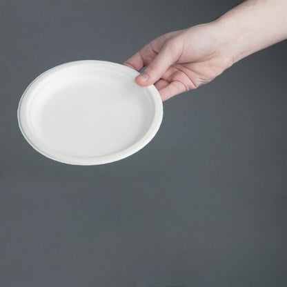 Fiesta Compostable Bagasse Plates Round 179mm (50 Pack) cw905