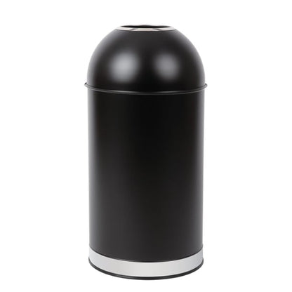 Bolero Bullet Bin with Open Top Lid Black 40Ltr cw954