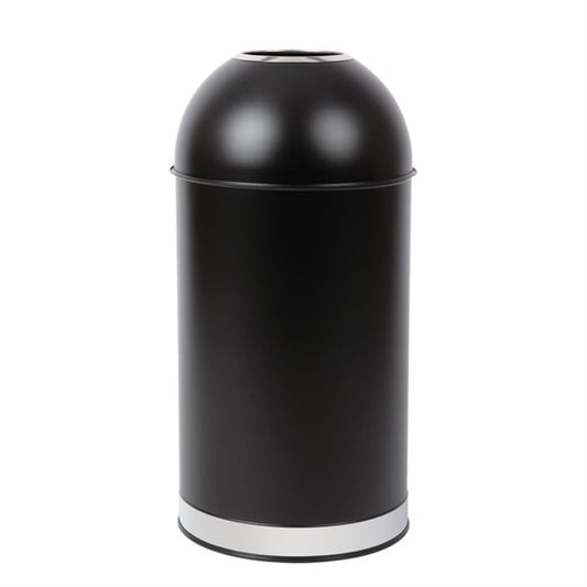 Bolero Bullet Bin with Open Top Lid Black 40Ltr cw954