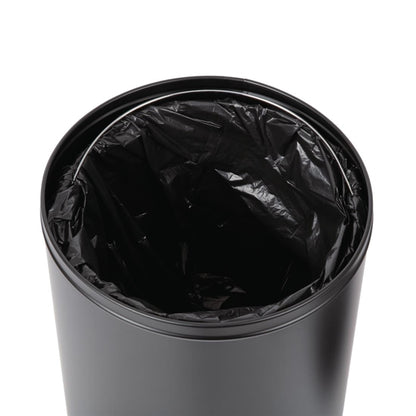Bolero Bullet Bin with Open Top Lid Black 40Ltr cw954