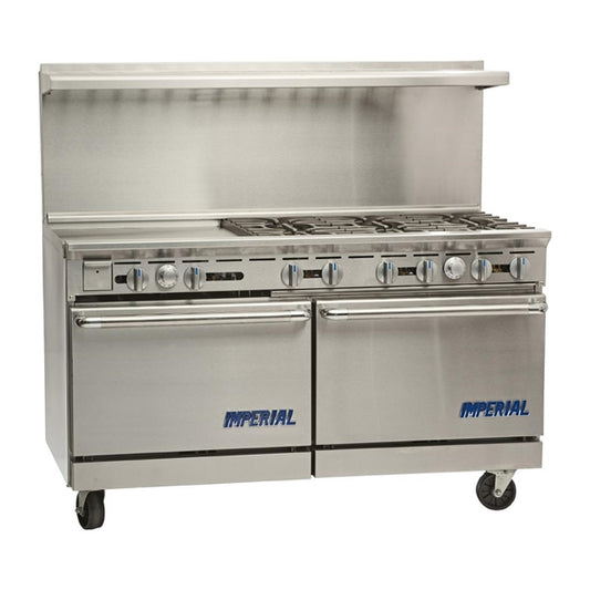 Imperial IR6G24 6 Burner, Griddle & Oven Range cx156