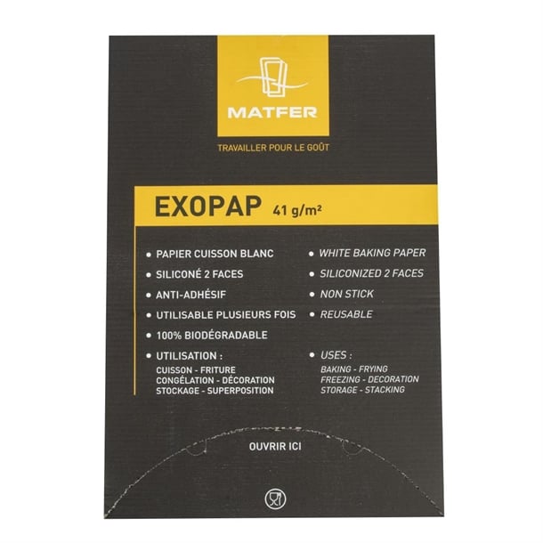 Matfer Bourgeat Exopap Baking Paper 600 x 400mm (500 Pack) cx520