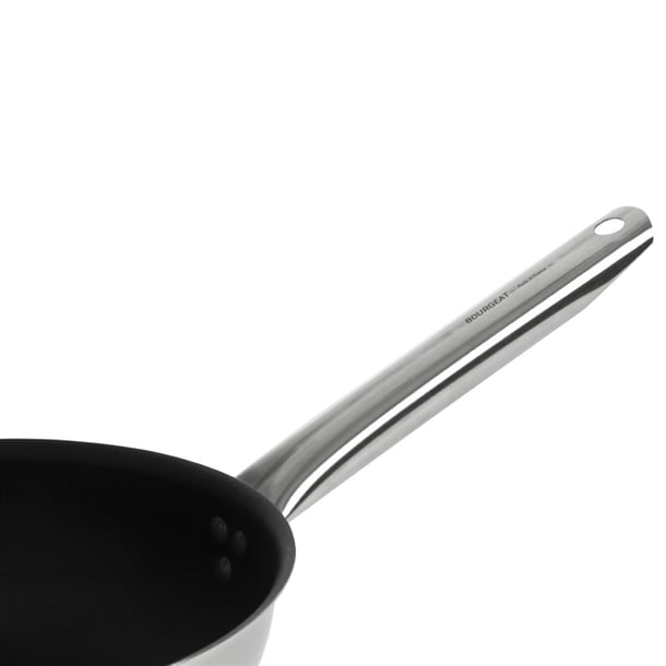 Matfer Bourgeat Tradition Stainless Steel Pro Non-Stick Sauté Pan 24cm cx542