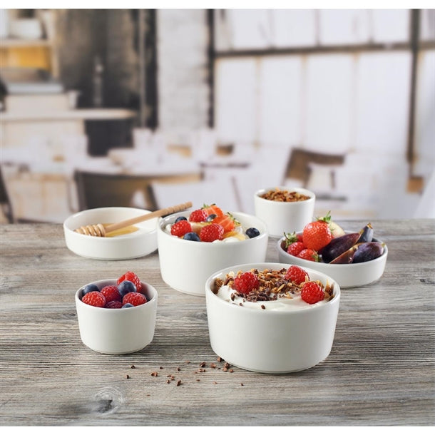 Churchill Super Vitrified Nourish Straight Sided Soup Bowls White 15oz (12 Pack) cx633