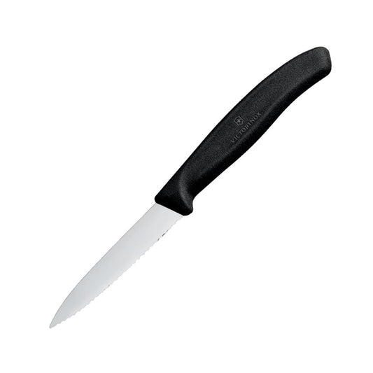 Victorinox Serrated Paring Knife Black 8cm cx746