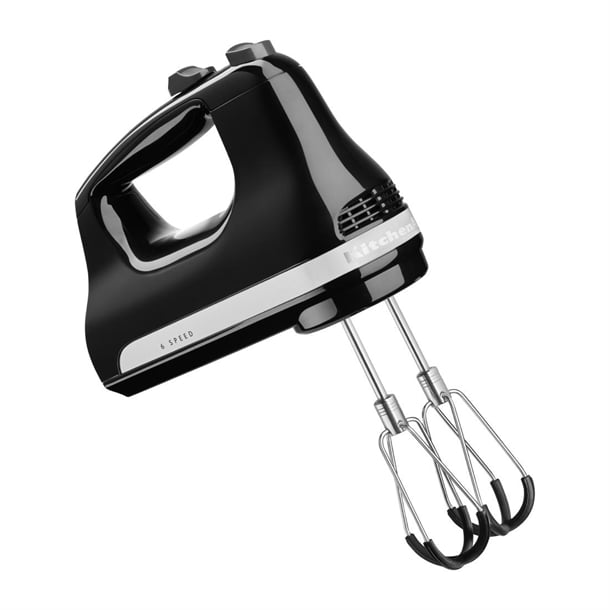KitchenAid 6 Speed Hand Mixer with Flex Edge Beaters 5KHM6118BOB cx779