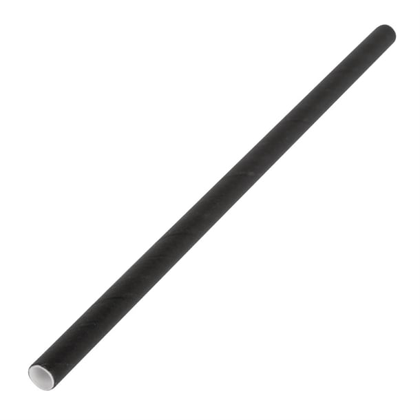 Fiesta Compostable Paper Cocktail Stirrer Straws Black (250 Pack) cy080