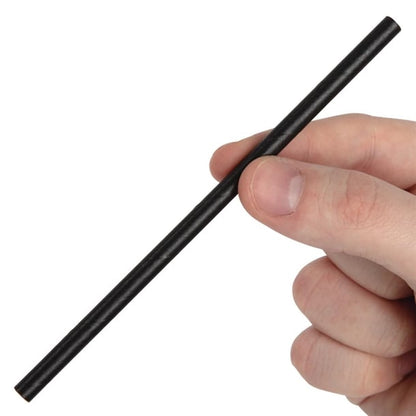 Fiesta Compostable Paper Cocktail Stirrer Straws Black (250 Pack) cy080