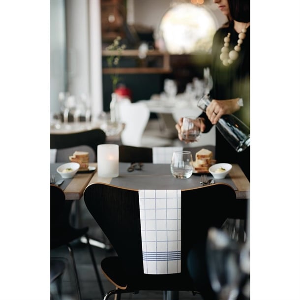 Dunisoft Towel Napkin Blue Check 38x54cm (250 Pack) cy523