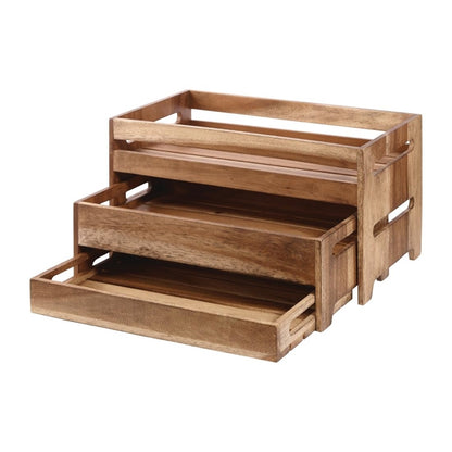 Churchill Wood Medium Rustic Nesting Crate cy741