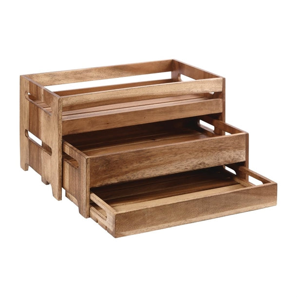 Churchill Wood Medium Rustic Nesting Crate cy741