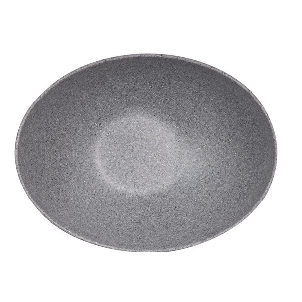 Churchill Melamine Moonstone Bowls Granite 355mm (2 Pack) cy770