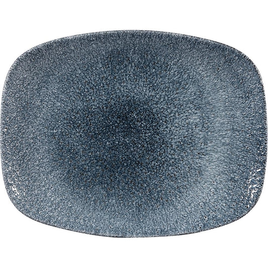Churchill Studio Prints Raku Rectangular Plates Topaz Blue 261mm (12 Pack) cy904