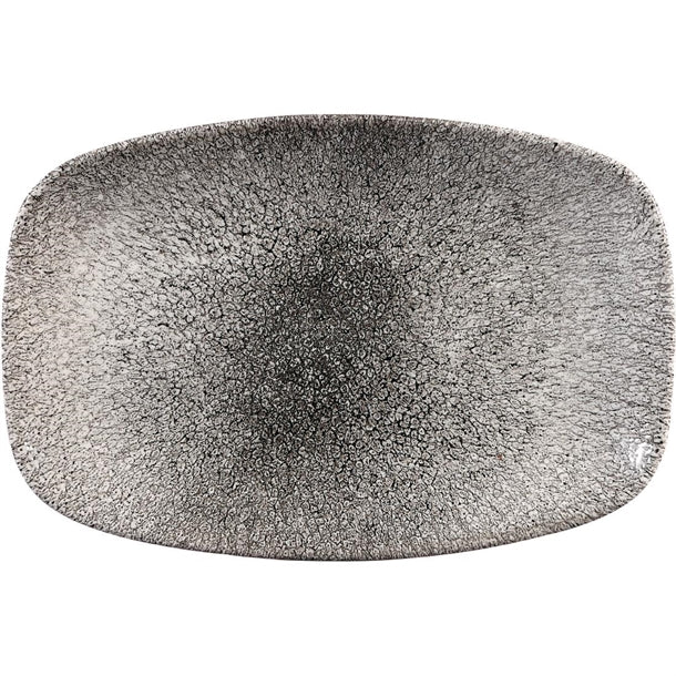 Churchill Studio Prints Raku Rectangular Plates Quartz Black 237mm (12 Pack) cy906