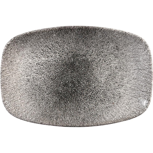 Churchill Studio Prints Raku Rectangular Plates Quartz Black 237mm (12 Pack) cy906